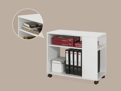 عکس فایل اداری دو طبقه ام دی اف چرخدار FD828