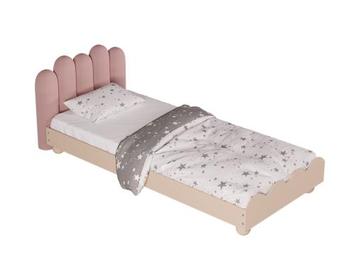 عکس تخت خواب دخترانه یک نفره صورتی BS802