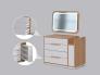 عکس دراور چوبی آینه دار 4 کشو مدل HF509