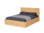 عکس تخت خواب دو نفره چوبی ساده مدل HF511
