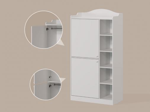 عکس سرویس خواب تک نفره سفید پسرانه هومان