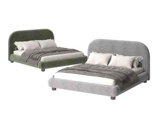 عکس تخت تدی دو نفره هتلی پایه دار BD687