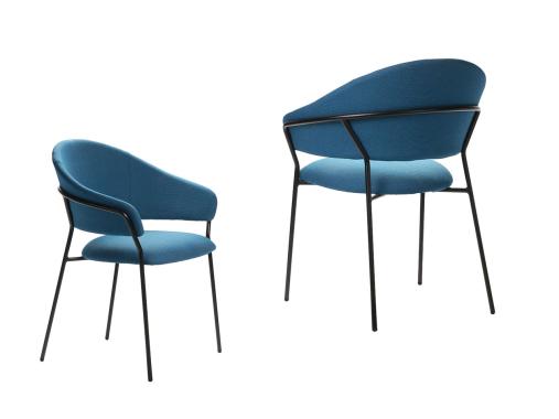 عکس صندلی ناهار خوری تکی مدرن فلزی JZ63