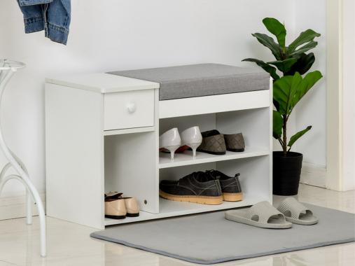 عکس جاکفشی آپارتمانی نشیمن دار سفید KF774