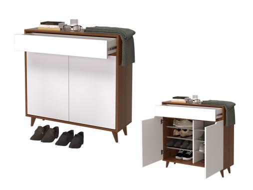 عکس جاکفشی آپارتمانی دو درب باریک KF786