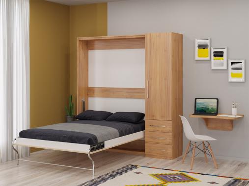 عکس تخت تاشو دونفره کمدی ساده KM20