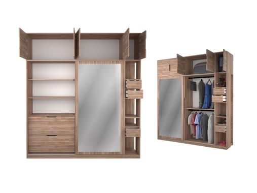 عکس کمد ریلی کشویی مدرن دو درب KR25