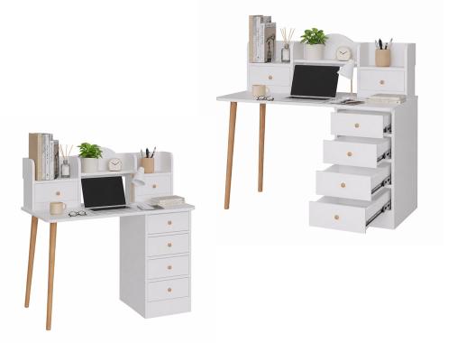 عکس میز تحریر کتابخانه دار جادار مدل M574