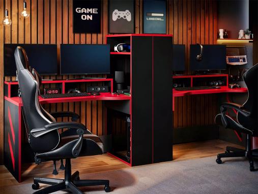 عکس میز گیمینگ قفسه دار MC71