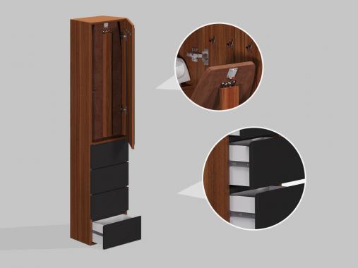 عکس میز اتو ایستاده تاشو کشودار MR725