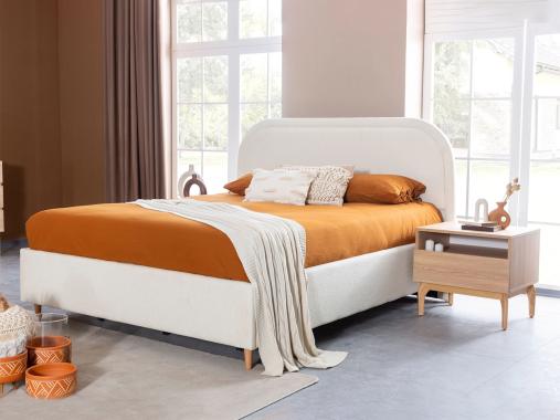 عکس سرویس خواب چوبی با پارچه تدی ماهرخ