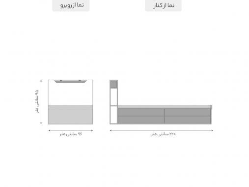 عکس سرویس خواب تک نفره بزرگسال مدرن مهیار