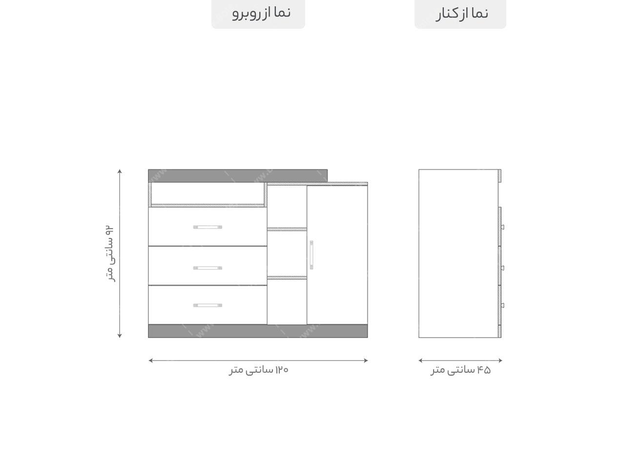 عکس سرویس خواب تک نفره بزرگسال مدرن مهیار