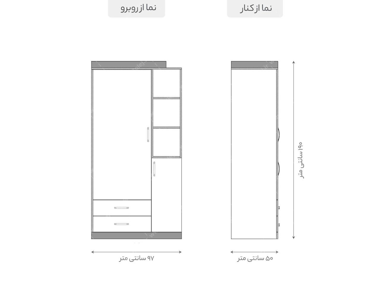 عکس سرویس خواب تک نفره بزرگسال مدرن مهیار