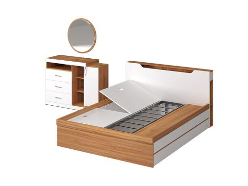 عکس سرویس خواب دونفره کشودار ام دی اف مهیار