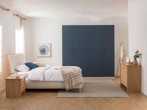 عکس سرویس خواب چوب پارچه مینیمال صبا