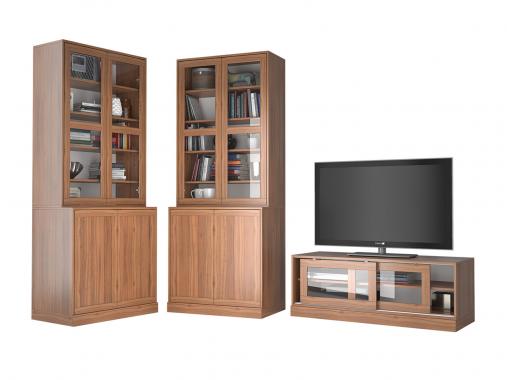 عکس تی وی روم مینیمال کتابخانه دار TW527