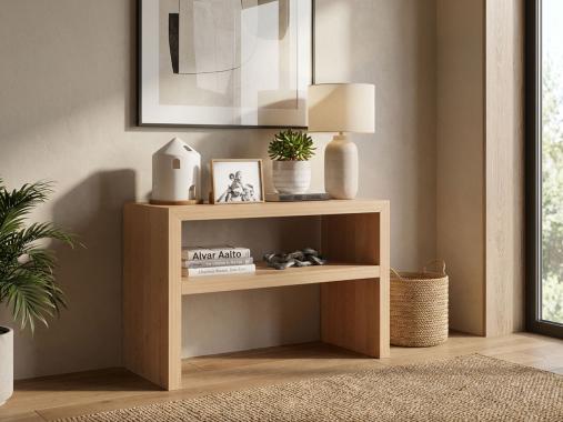 عکس میز کنسول مینیمال چوبی OC154