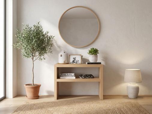 عکس میز کنسول مینیمال چوبی OC154