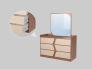 عکس دراور و آینه مدرن شش کشو مدل مبین