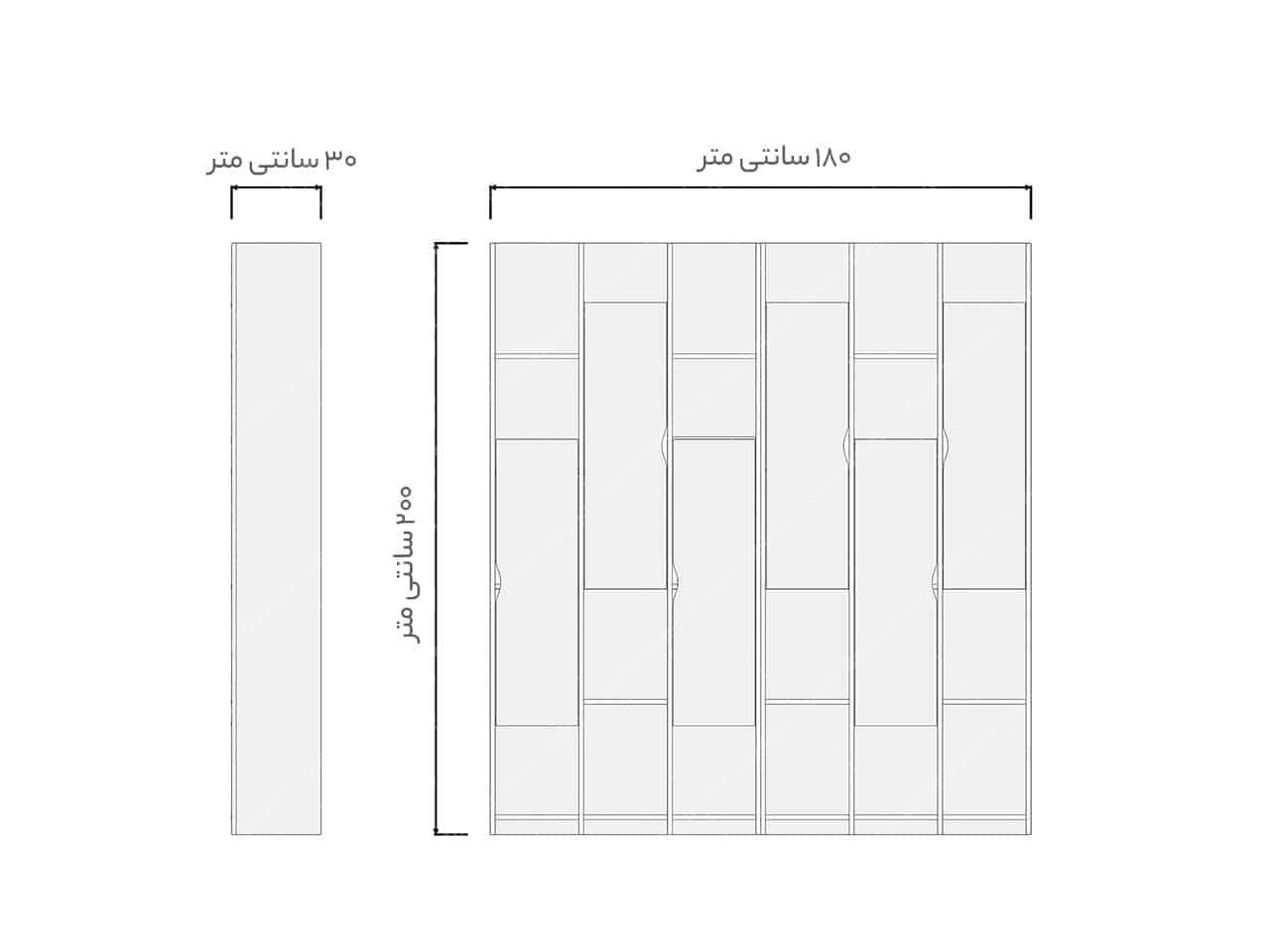 سرویس خواب یک و نیم نفره سفید بهار 2