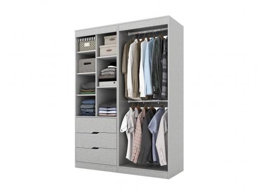 عکس کمد لباس مدرن ام دی اف دو تکه DE67