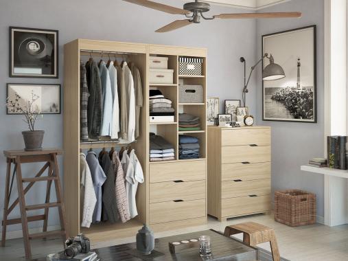 عکس کمد لباس مدرن ام دی اف دو تکه DE67