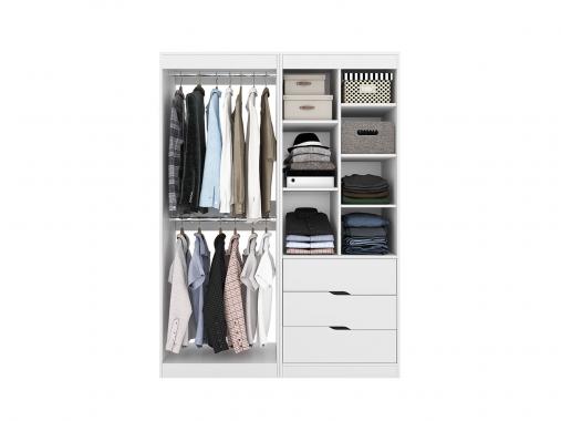 عکس کمد لباس مدرن ام دی اف دو تکه DE67