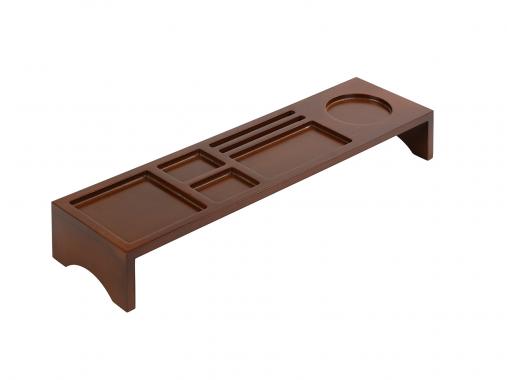 عکس شلف رومیزی اداری روکش چوب مدل T61