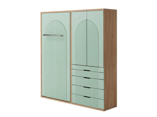 عکس تخت خواب تاشو یک نفره دخترانه و کمد KN32