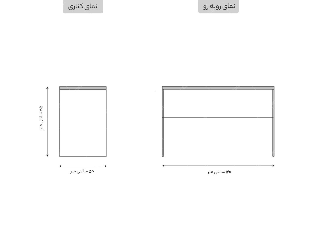 عکس میز تحریر کتابخانه دار ال شکل متحرک SMB324