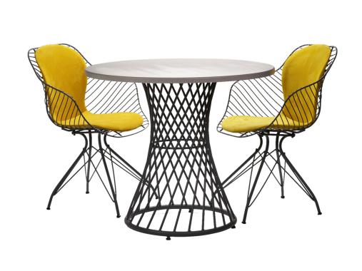 عکس میز و صندلی باغی غذاخوری دونفره SR486