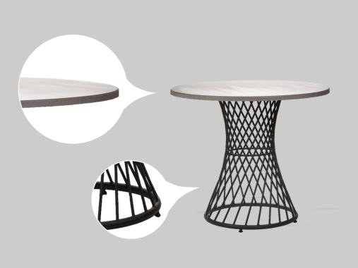 عکس میز و صندلی باغی غذاخوری دونفره SR486