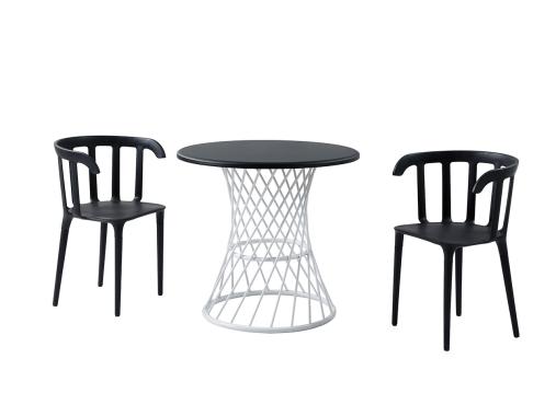 میز و صندلی ناهار خوری پلاستیکی ساده SR492