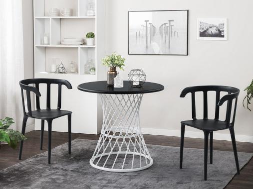 عکس میز و صندلی ناهار خوری پلاستیکی ساده SR492