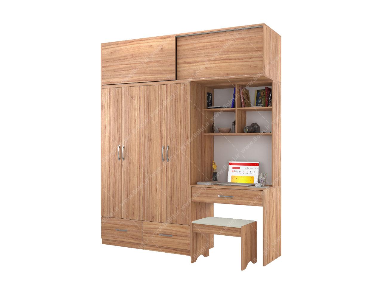 عکس کمد لباس میز تحریر دار ام دی اف ST818