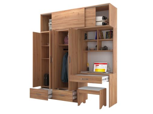 عکس کمد لباس میز تحریر دار ام دی اف ST818