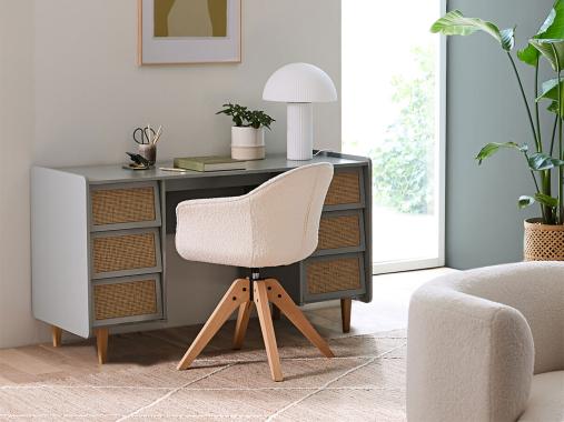 میز تحریر دخترانه شیک M552 با رنگ فانتزی 