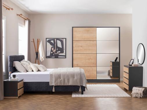 عکس سرویس تخت خواب پارچه ای دو نفره ساحل