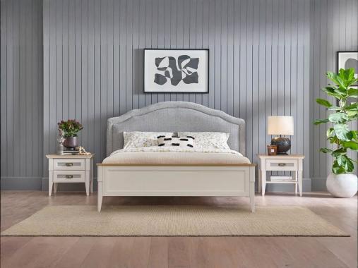 عکس سرویس خواب دونفره چوبی شیک ستین