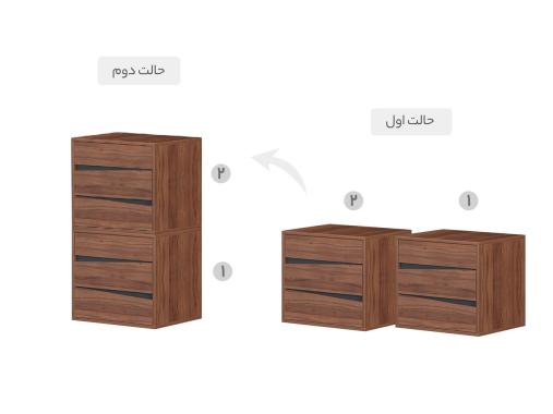 عکس کنار تختی مدرن سه کشو سهیل