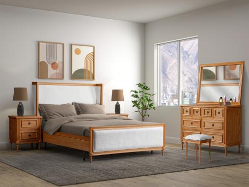 عکس سرویس خواب چوبی کلاسیک طرح ترک سولماز