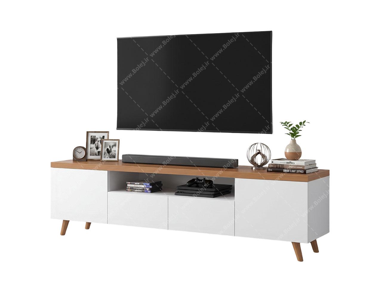 عکس میز تی وی 65 اینچ ساده و شیک TF202