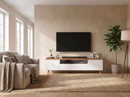 عکس میز تی وی 65 اینچ ساده و شیک TF202