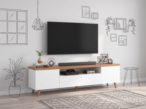 عکس میز تی وی 65 اینچ ساده و شیک TF202