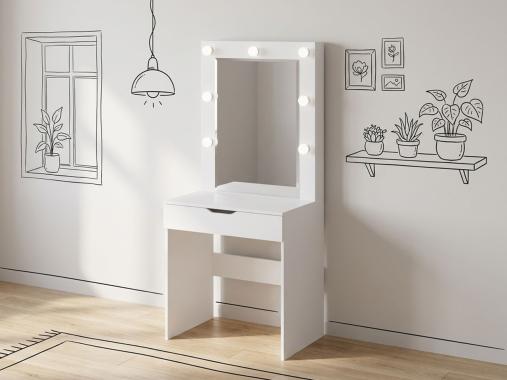 عکس میز آرایش ساده چراغ دار مدل TM182
