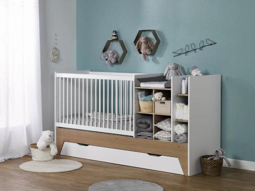 عکس تخت نوزاد مدرن کشو دار TNB814