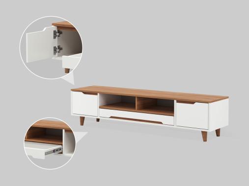 عکس میز تلویزیون و جاکفشی مینیمال ست TFK27