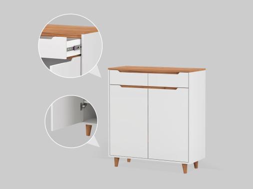 عکس میز تلویزیون و جاکفشی مینیمال ست TFK27