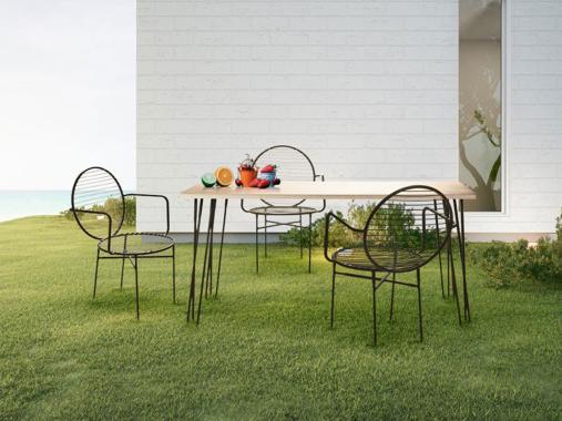 عکس صندلی مدرن فلزی باغی TY63